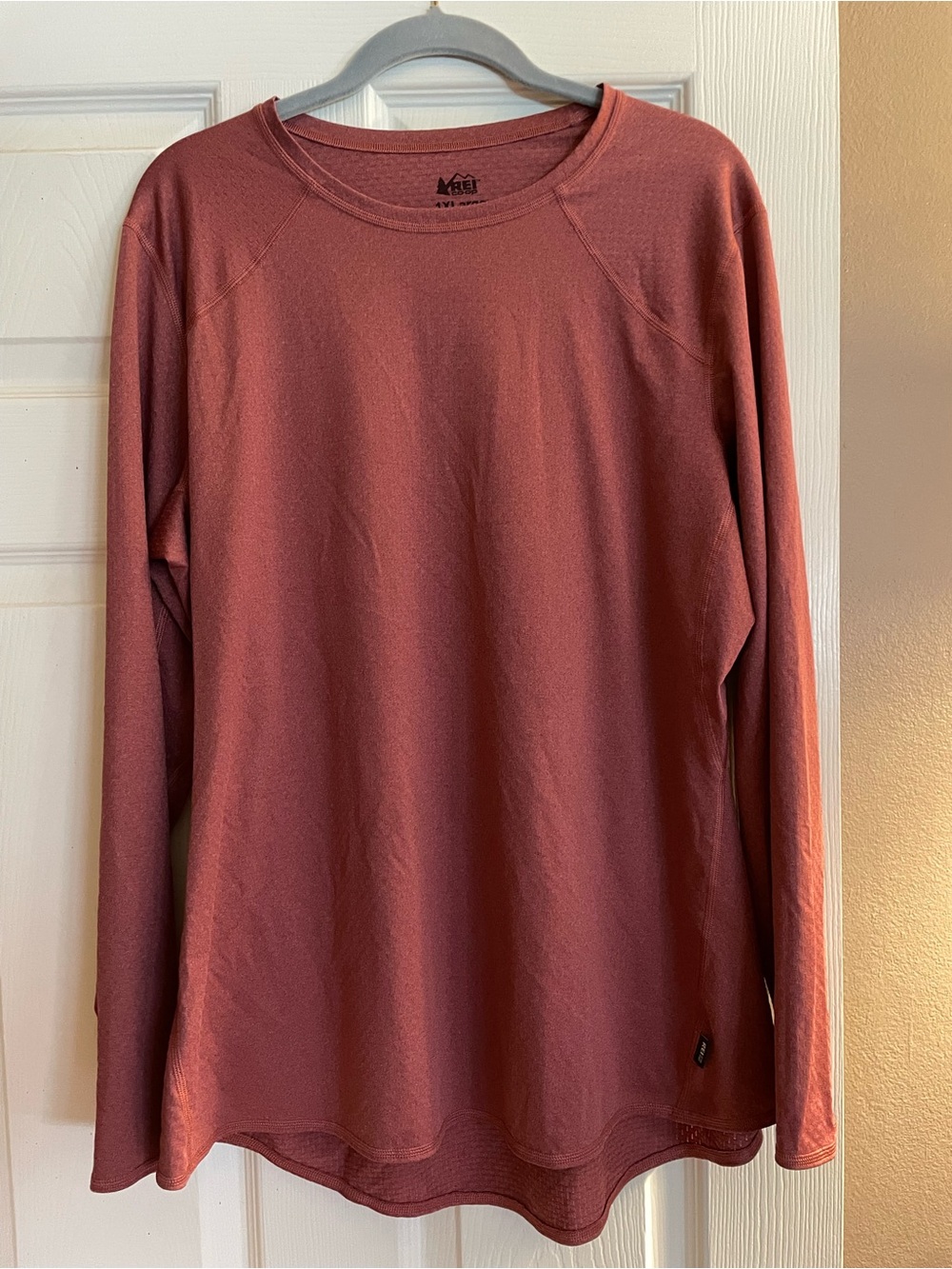 REI Women's Long-Sleeve Running Tee — Dusty Rose